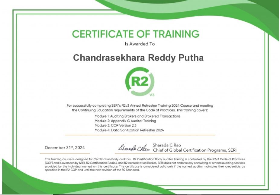 ceri r2v3 certificate